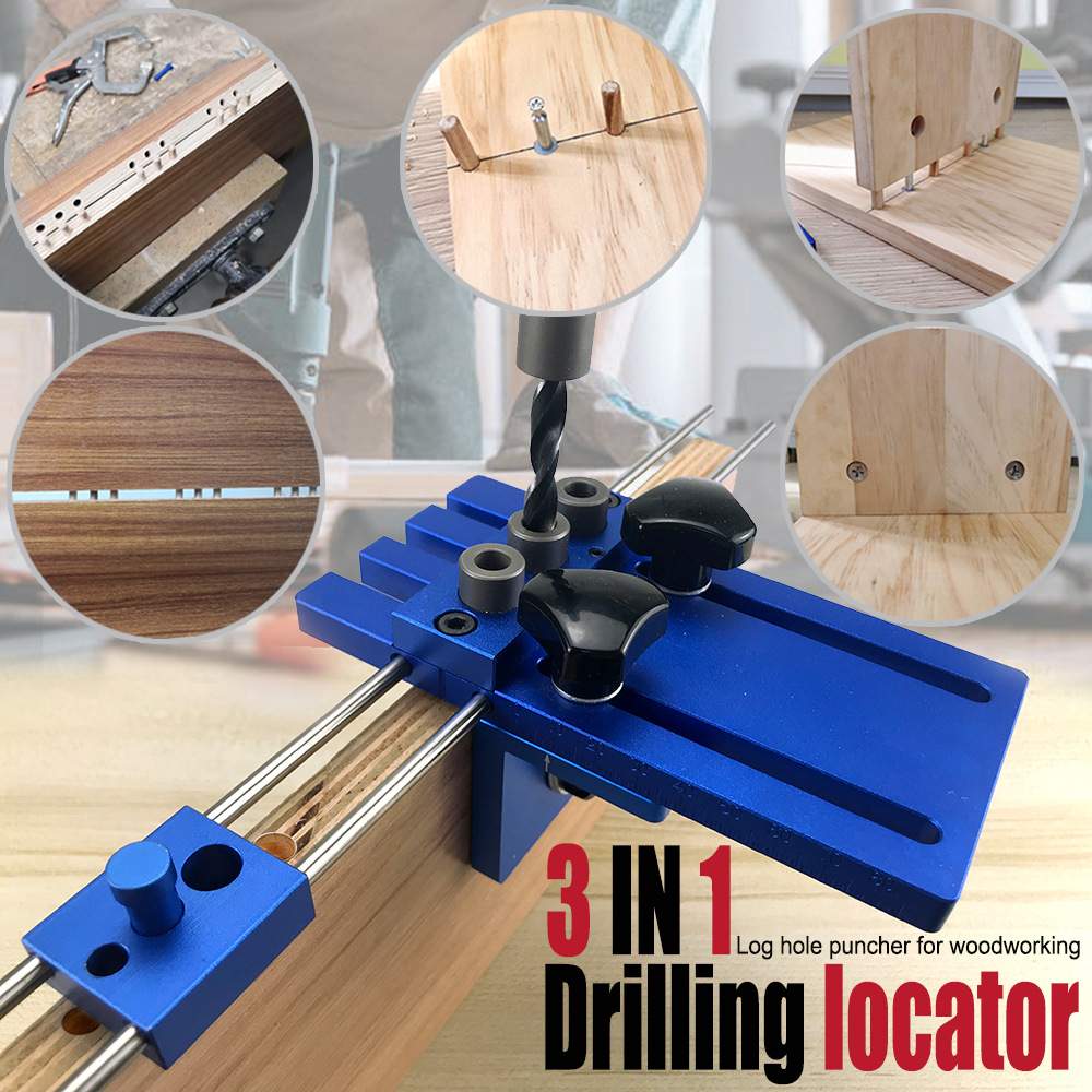 Furniture And Woodworking - أداة فتح ثقوب 3 في 1،