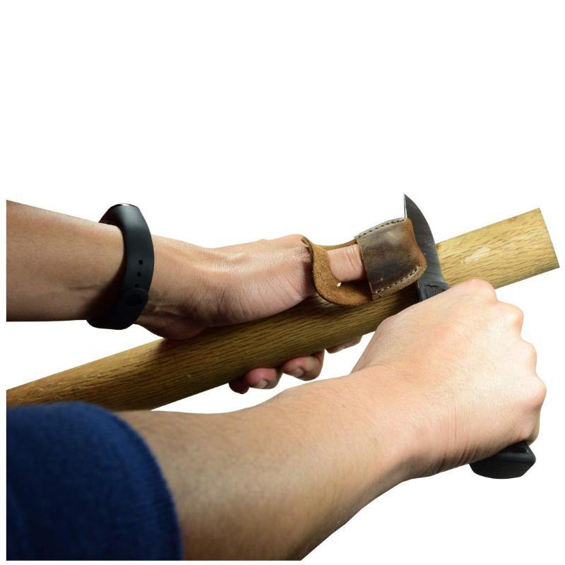 Woodworking Kitchen Projects - واقي أصابع من جلد البقر لشحذ