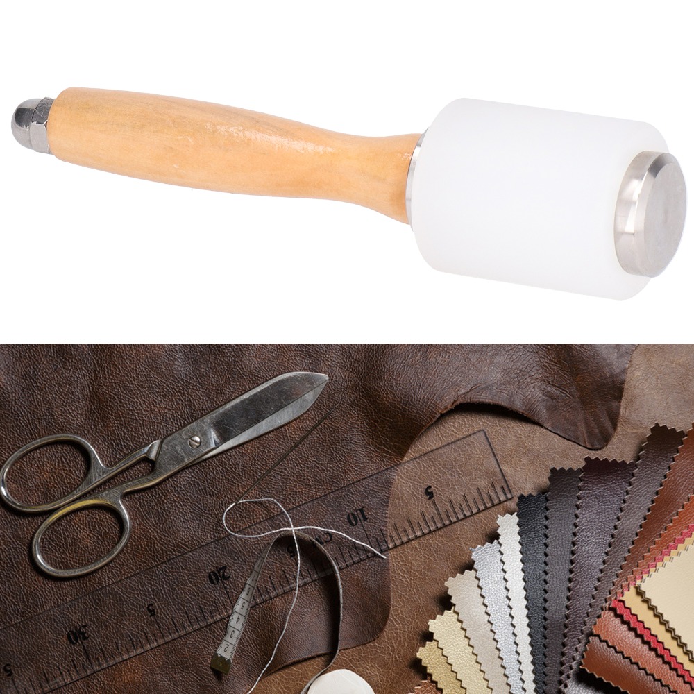 مطرقة نحت الجلود متعددة المواد - مراجعة Wooden Mallet Carving وسعره
