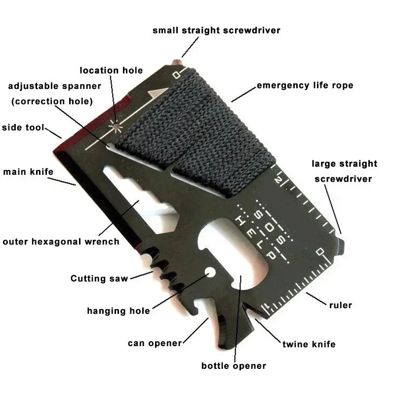 سكين إنقاذ متعدد الوظائف من ال - مراجعة Card Scraper Steel وسعره