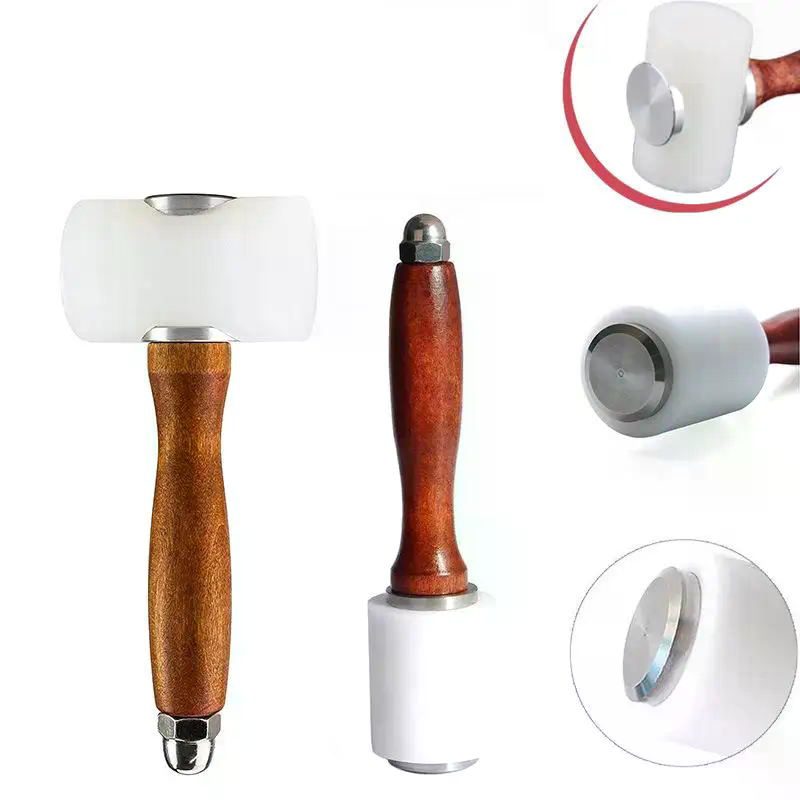 مطرقة نحت الجلد (1 قطعة) بمقبض - مراجعة Wooden Mallet Carving وسعره