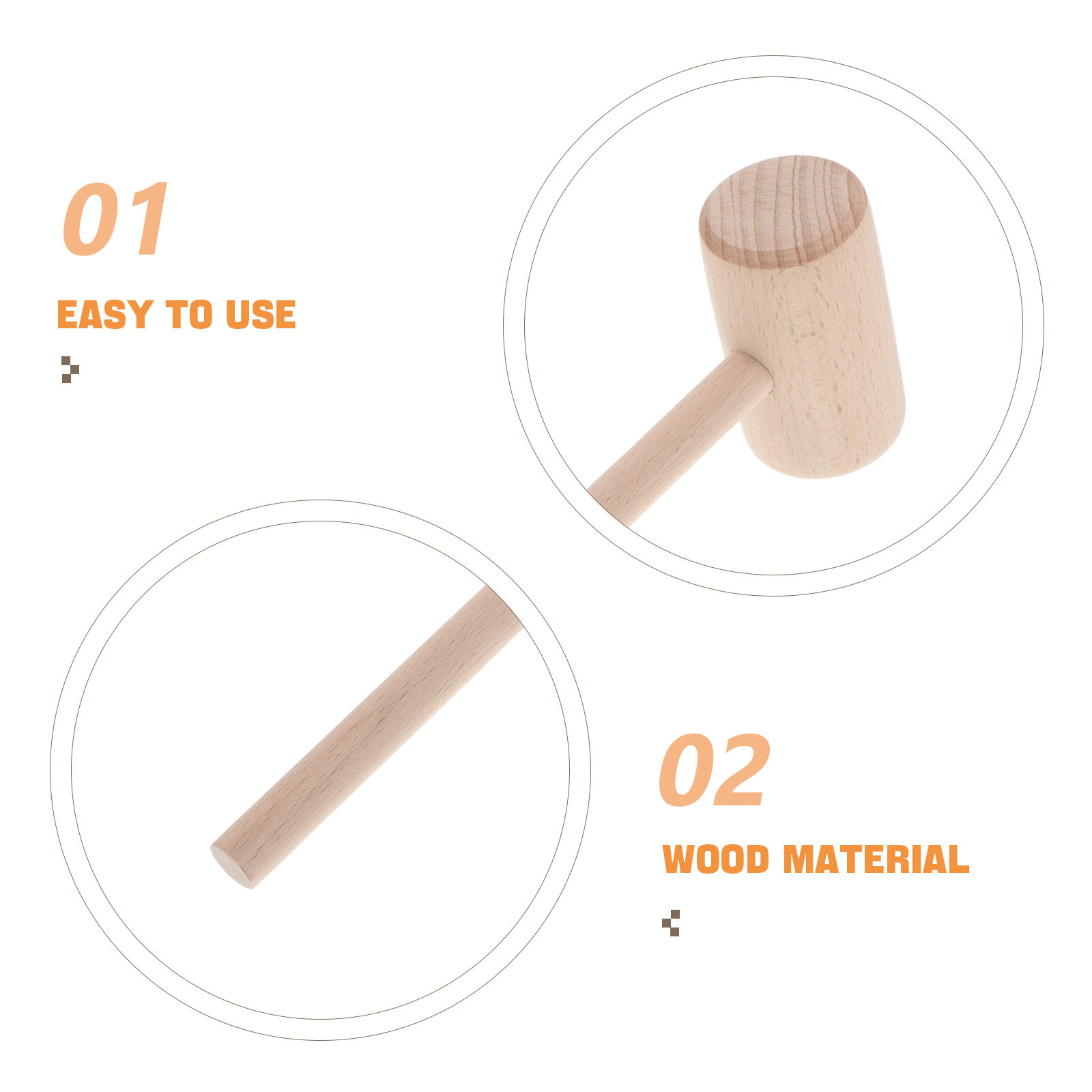 مطرقة خشبية يدوية الصنع للحرف  - مراجعة Wooden Mallet Carving وسعره